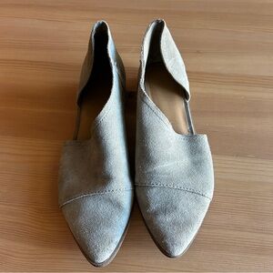Crown Vintage Women's Gray Suede Flats Shay